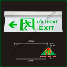 Đèn lối thoát KENTOM KT650(KT660) nền trắng