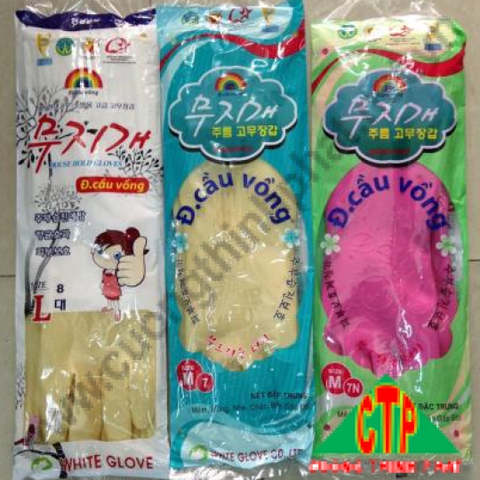 Găng tay cao su dài White Glove