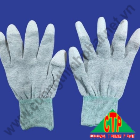 Găng tay chống tĩnh điện PU phủ ngón