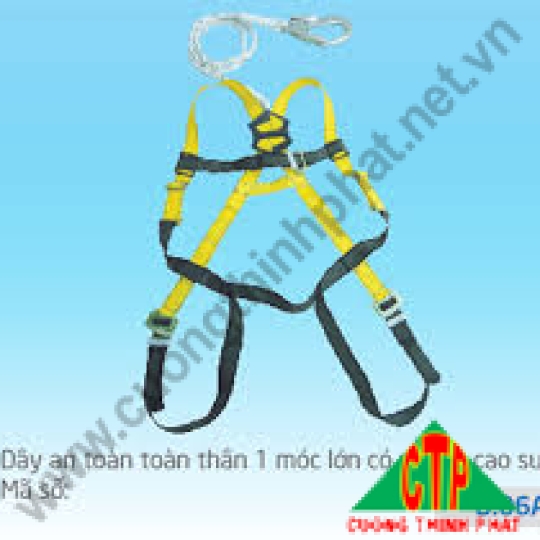 Dây an toàn toàn thân 1 móc lớn có miếng cao su D.06A