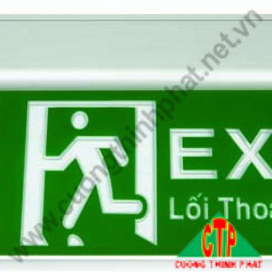Đèn lối thoát KENTOM KT650(KT660) nền xanh